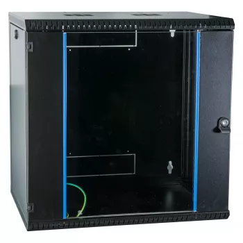 EFB 19 colių sieninis tinklo spintelė 12U, fiksuota, vienos sekcijos, RAL 9005, gylis 600 mm (691712VTS.60)