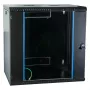 EFB 19 colių sieninis tinklo spintelė 12U, fiksuota, vienos sekcijos, RAL 9005, gylis 600 mm (691712VTS.60)