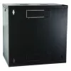 EFB 19 colių sieninis tinklo spintelė 12U, fiksuota, vienos sekcijos, RAL 9005, gylis 600 mm (691712VTS.60)