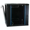 EFB 19 colių sieninis tinklo spintelė 12U, fiksuota, vienos sekcijos, RAL 9005, gylis 600 mm (691712VTS.60)