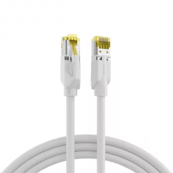 EFB-Elektronik Cat.6A S/FTP LSZH komutacinis kabelis, RJ45, baltas, 0,25 m K8560WS.0,25