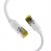 EFB-Elektronik Cat.6A S/FTP LSZH komutacinis kabelis, RJ45, baltas, 0,25 m K8560WS.0,25