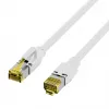 EFB-Elektronik Cat.6A S/FTP LSZH komutacinis kabelis, RJ45, baltas, 0,25 m K8560WS.0,25