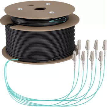 EFB Elektronik magistralinis kabelis U-DQ ZN BH OM3 8G 1x8 LC-LC 130m Dca LSZH - 130 m O8322S130OM3