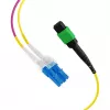 EFB Elektronik MPO-PLUS/APC(F)-LC trunkinis kabelis OS2 12 skaidulų Type B LSZH geltonas 3m MPOF12LCOS2-3