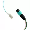 MPO-PLUS (M) į LC fanout kabelis OM3 12 fiber Type B LSZH Aqua 1m MPOM12LCOM3-1