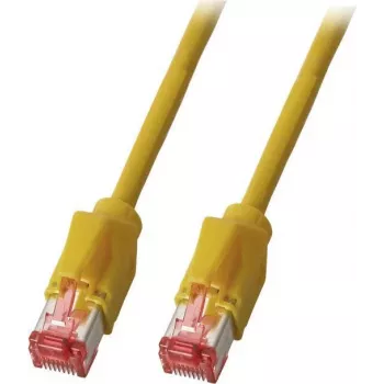 EFB-Elektronik RJ45 Cat.5e S/UTP PUR tinklo kabelis, 1m, geltonas, skirtas grandininiams kabelių kreiptuvams, K8032.1