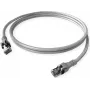 ZVK GmbH EasyLan PushPull Cat 6 STP komutacinis kabelis, RJ-45 male to RJ-45 male, 1 m, pilkas, lietas su apsauga nuo užkabinimo CPP1OACACA0010