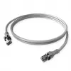 ZVK GmbH EasyLan PushPull Cat 6 STP komutacinis kabelis, RJ-45 male to RJ-45 male, 1 m, pilkas, lietas su apsauga nuo užkabinimo CPP1OACACA0010