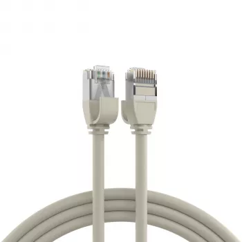 EFB-Elektronik RJ45 tinklo kabelis Cat.6A U/FTP TPE 4mm Ultraflex pilkas 1,5m K5547GR.1,5