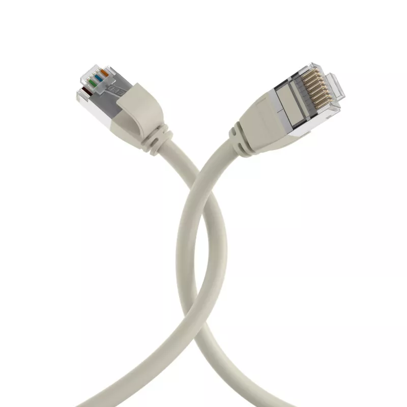 EFB-Elektronik RJ45 tinklo kabelis Cat.6A U/FTP TPE 4mm Ultraflex pilkas 1,5m K5547GR.1,5