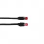 EFB Elektronik Cat.7 S/FTP LSZH patch laidas, RJ45, 0,25 m, juodas K0700SW.0,25