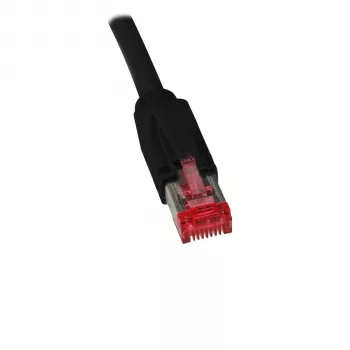 EFB Elektronik Cat.7 S/FTP LSZH patch laidas, RJ45, 0,25 m, juodas K0700SW.0,25