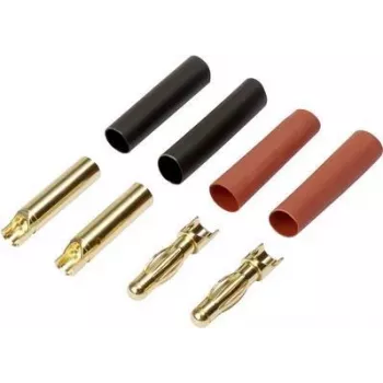 Reely RE-6534192 4 mm auksu padengtų kištukinių jungčių rinkinys (40 porų)