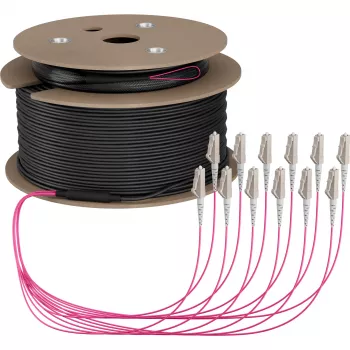 EFB Elektronik magistralinis kabelis U-DQ ZN BH OM4 12G 1x12 LC-LC 150m Dca LSZH - 150 m (O8342S150OM4)