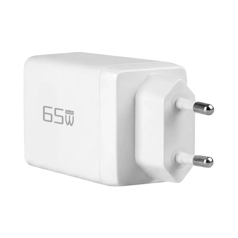 EFB Elektronik 65W GaN sieninis įkroviklis 2x USB-C + USB-A PD3.0 QC3.0 baltas G651A2CE