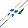 EFB Elektronik MPOF08LCOS2-10 MPO-PLUS/APC(F) – LC OS2 8 pluoštų magistralinis kabelis, Type B, LSZH geltonas, 10 m