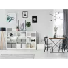 LEITZ Home Cube laikymo dėžių rinkinys, 3 vnt., baltos, 100% perdirbto gofruotojo kartono, nuimamas dangtis 628288
