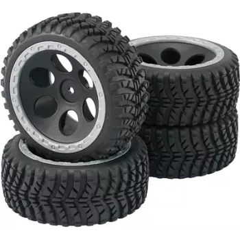 Reely 1:10 Buggy komplektiniai ratai Fighter Hole Design juodi, 2 vnt. (RE-6549732)
