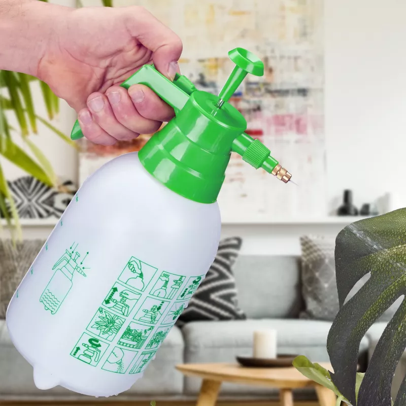 Relaxdays 2 dalių rinkinys 500 ml plastikiniai purškikliai su reguliuojamu antgaliu, permatomi su baltais purkštukais, valymui, augalams, plaukų priežiūrai 10030042_0
