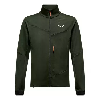 Salewa Sella Crevasse Jacket vyriška flisinė striukė - Dark Olive, M dydis