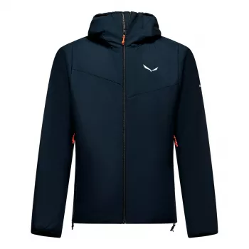 Salewa Puez Catinaccio 2 TirolWool Responsive striukė su gobtuvu vyrams, Navy Blazer, L dydis