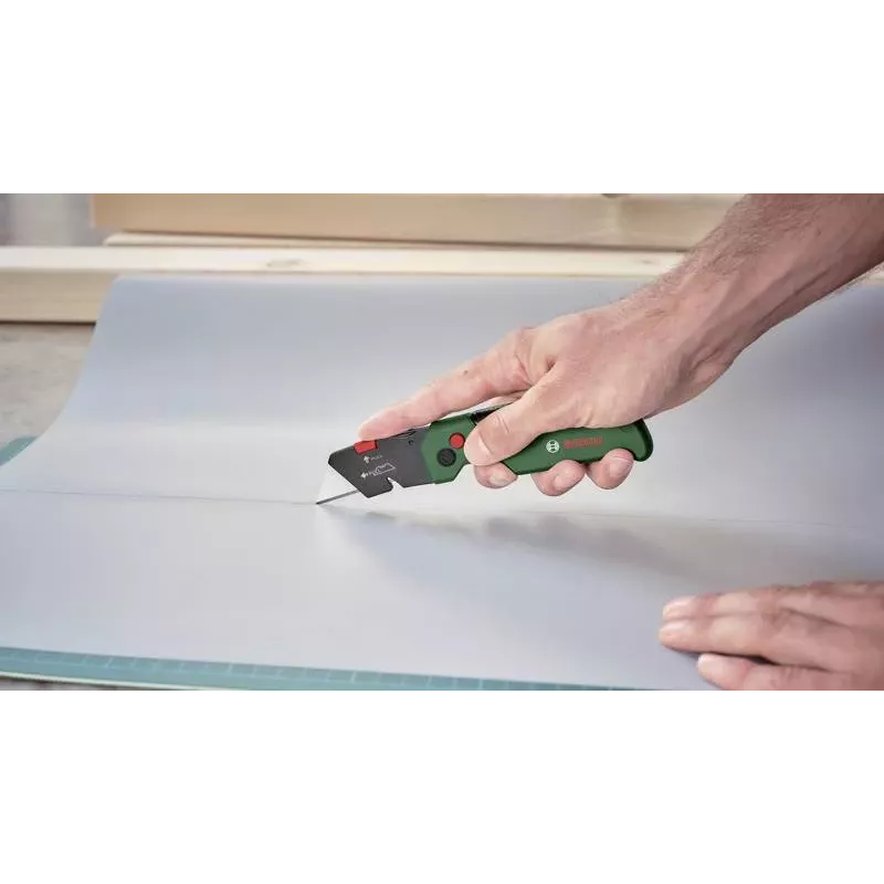 Bosch 1600A032V7 sulankstomas peilis su nerūdijančio plieno ašmenimis ir aliuminio rankena