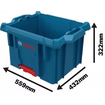 Bosch Professional L-BOXX Contractor Crate 1600A037E2, 559 x 432 x 322 mm, mėlyna/juoda