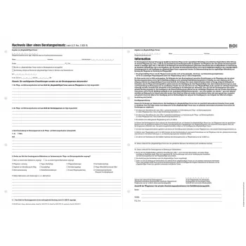 BOI konsultacijų registravimo formos, 50 lapų, A4, baltos (9206-00313)