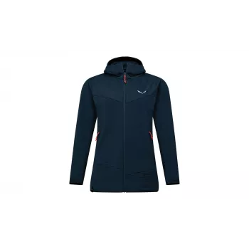 Salewa Puez Altavia PL HD moteriškas flisas su gobtuvu - Navy Blazer XS