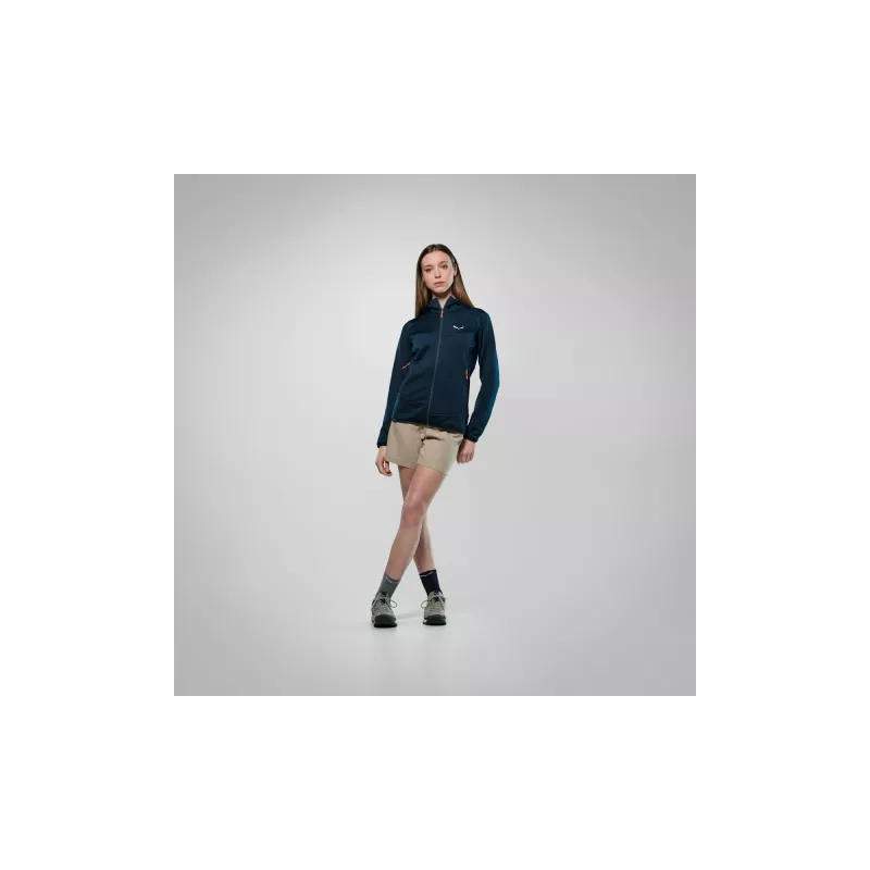 Salewa Puez Altavia PL HD moteriškas flisas su gobtuvu - Navy Blazer XS