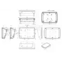 Bopla BoPad BOP 7.0 P-9005-SET ekrano korpusas 215 x 150 x 75,70 mm ABS juodas (RAL 9005) 35107075.HMT1