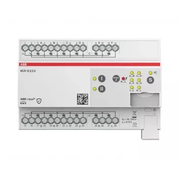 ABB VC/S12.2.2.2 KNX vožtuvų pavarų valdiklis, 12 kanalų, rankinis valdymas, DIN bėgelis 2CDG110331R0011