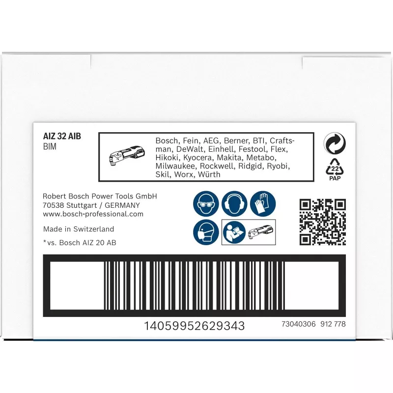 Bosch Professional Starlock AIZ 32 AIB įpjovimo pjūklelis, 32 x 50 mm, Bi-Metal 2608669077