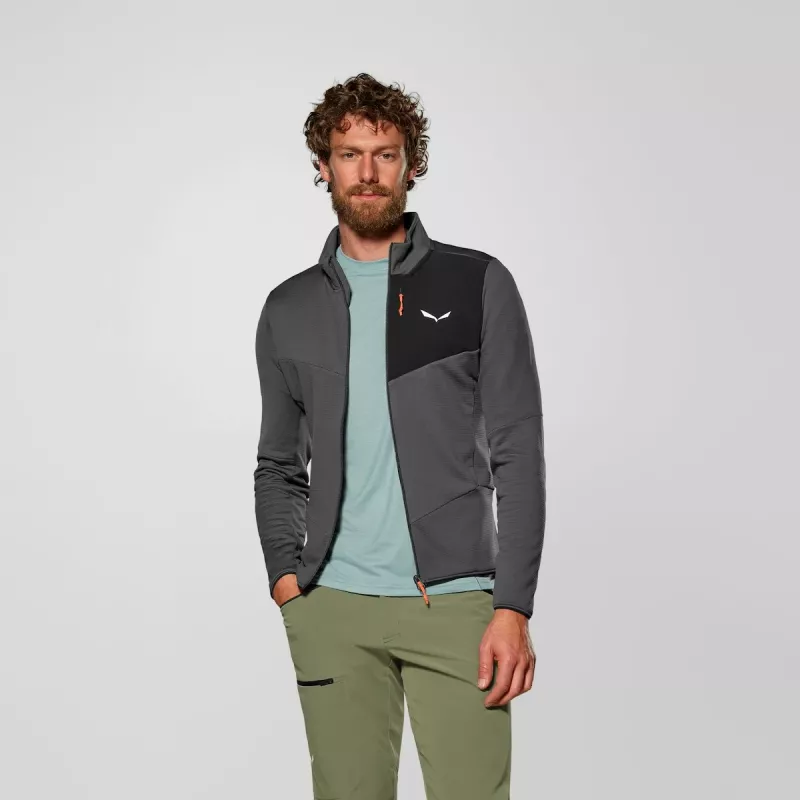 Salewa Ortles Fleece FZ vyriška flisinė striukė - Onyx, dydis L