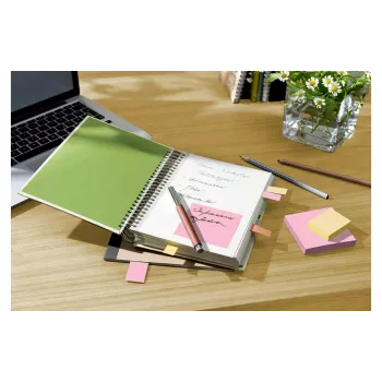 3M Post-it Recycling Notes 655-1RPT-N lipnūs lapeliai, 127 x 76 mm, violetinė, 100 lapelių, 100% perdirbtas popierius