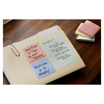 3M Post-it Recycling Notes 655-1RPT-N lipnūs lapeliai, 127 x 76 mm, violetinė, 100 lapelių, 100% perdirbtas popierius