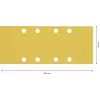Bosch Accessories 2608901665 šlifavimo popierius orbitiniam šlifuokliui, grūdėtumas 240, 133 mm x 80 mm, 50 vnt.