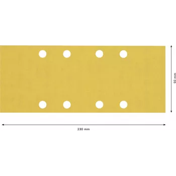 Bosch Accessories 2608901665 šlifavimo popierius orbitiniam šlifuokliui, grūdėtumas 240, 133 mm x 80 mm, 50 vnt.