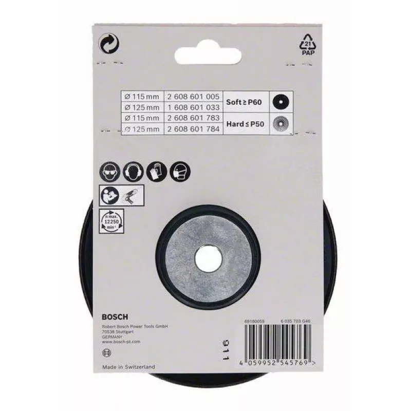 Bosch Accessories 2608601784 atraminis diskas M14, kietas, 125 mm