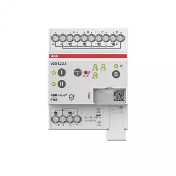 ABB VC/S6.2.2.2 KNX vožtuvų pavarų valdiklis, 6 kanalų, rankinis valdymas, DIN bėgelis 2CDG110330R0011