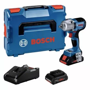 Bosch Professional GDS 18V-450 HC 06019K4003 akumuliatorinis veržliasukis 18V su 2x 5.0Ah baterijomis, įkrovikliu ir L-BOXX