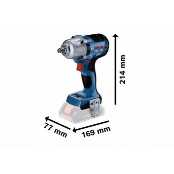 Bosch Professional GDS 18V-450 HC 06019K4003 akumuliatorinis veržliasukis 18V su 2x 5.0Ah baterijomis, įkrovikliu ir L-BOXX