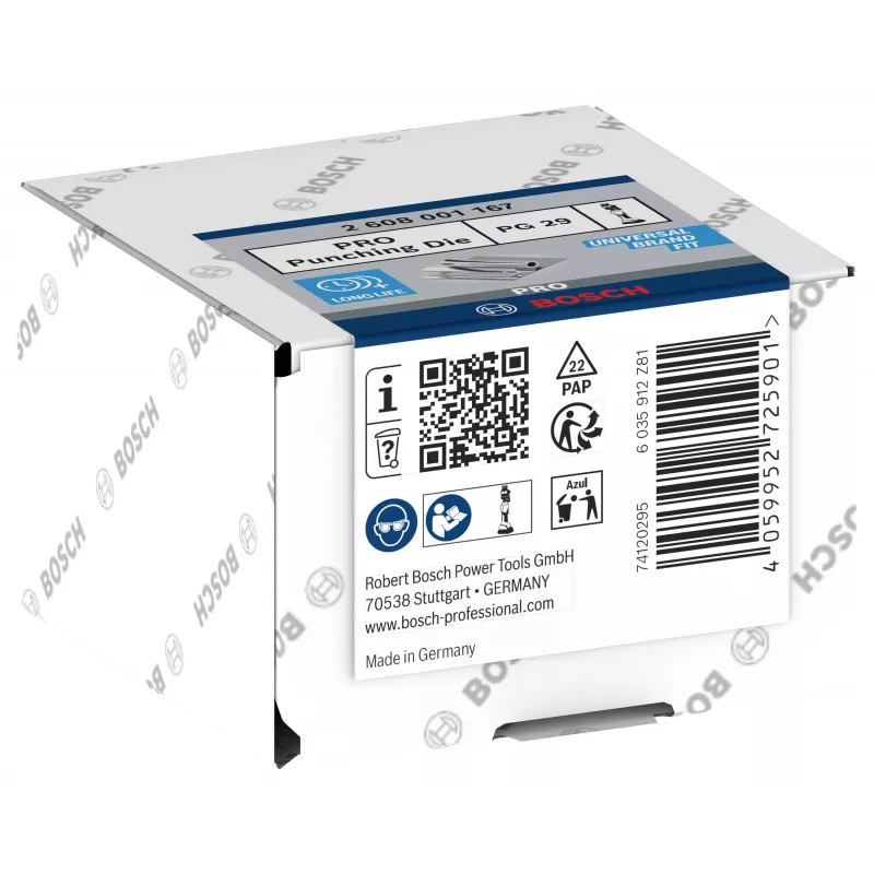 Bosch 2608001167 presavimo matrica 185 mm² šešiakampė, skirta GKC 18V-16