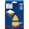 Bosch Accessories 2608901653 šlifavimo lapeliai daugiafunkciam šlifuokliui, grūdėtumas 240, 93 x 102 mm, 10 vnt.