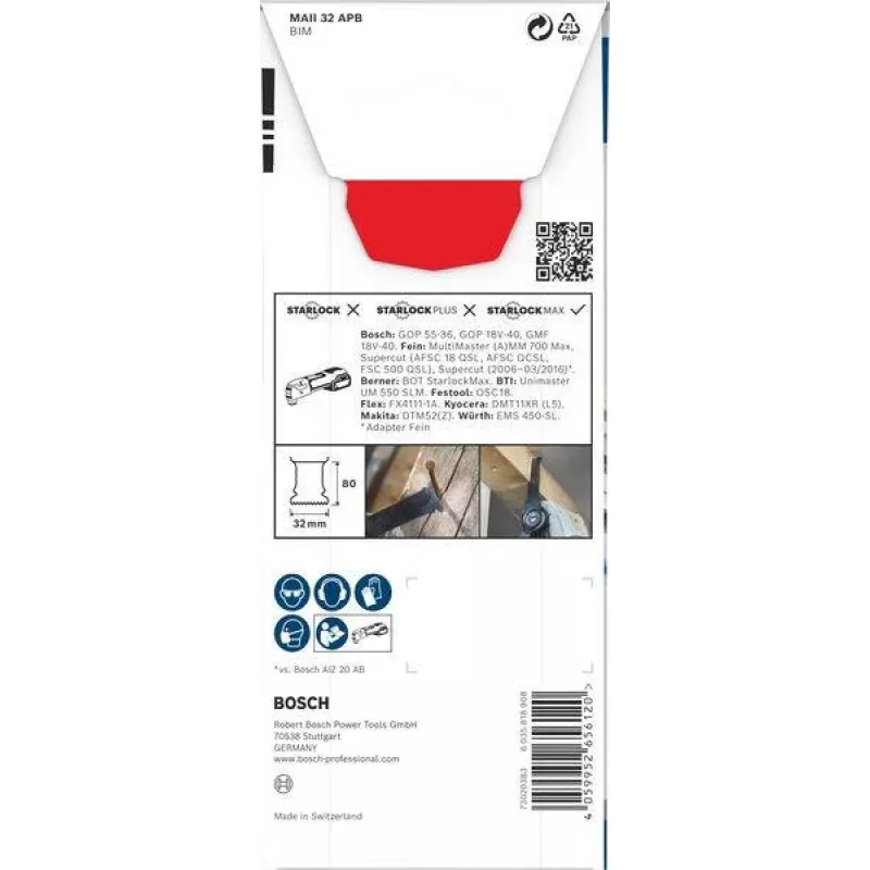 Bosch Bimetall Multimesser 32 mm StarlockPlus pjovimo peilis 2608669133