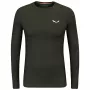 Salewa Cristallo Warm Long Sleeve Tee - Tamsiai alyvuogių
