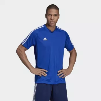Adidas Tiro 19 treniruočių marškinėliai trumpomis rankovėmis poliesteris juodi/balti vyrams S