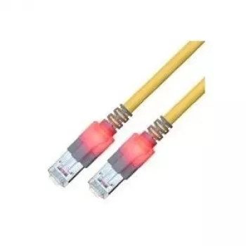 ZVK GMBH Easylan DualBoot LED tinklo kabelis RJ45 S/FTP Cat.6 (Class E), su saCon jungtimi, LSOH, geltonas, 25 m CS1OYCDCD0250