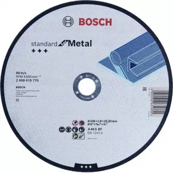 Bosch Standard for Metal 2608619769 pjovimo diskas 180 mm x 3 mm x 22,23 mm, aliuminio oksidas, 1 vnt.
